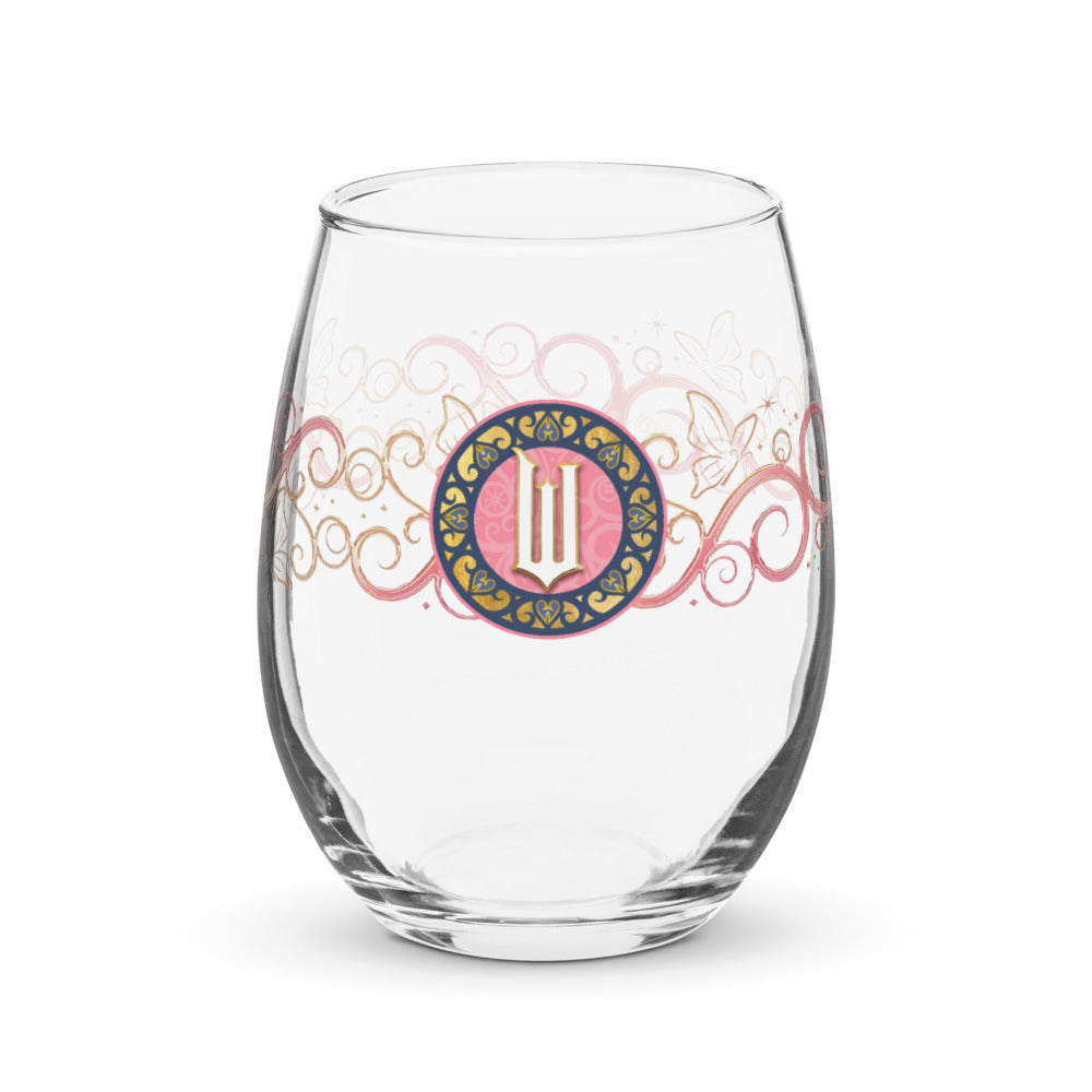 Wicked Glinda Badge Stemless Wine Glass