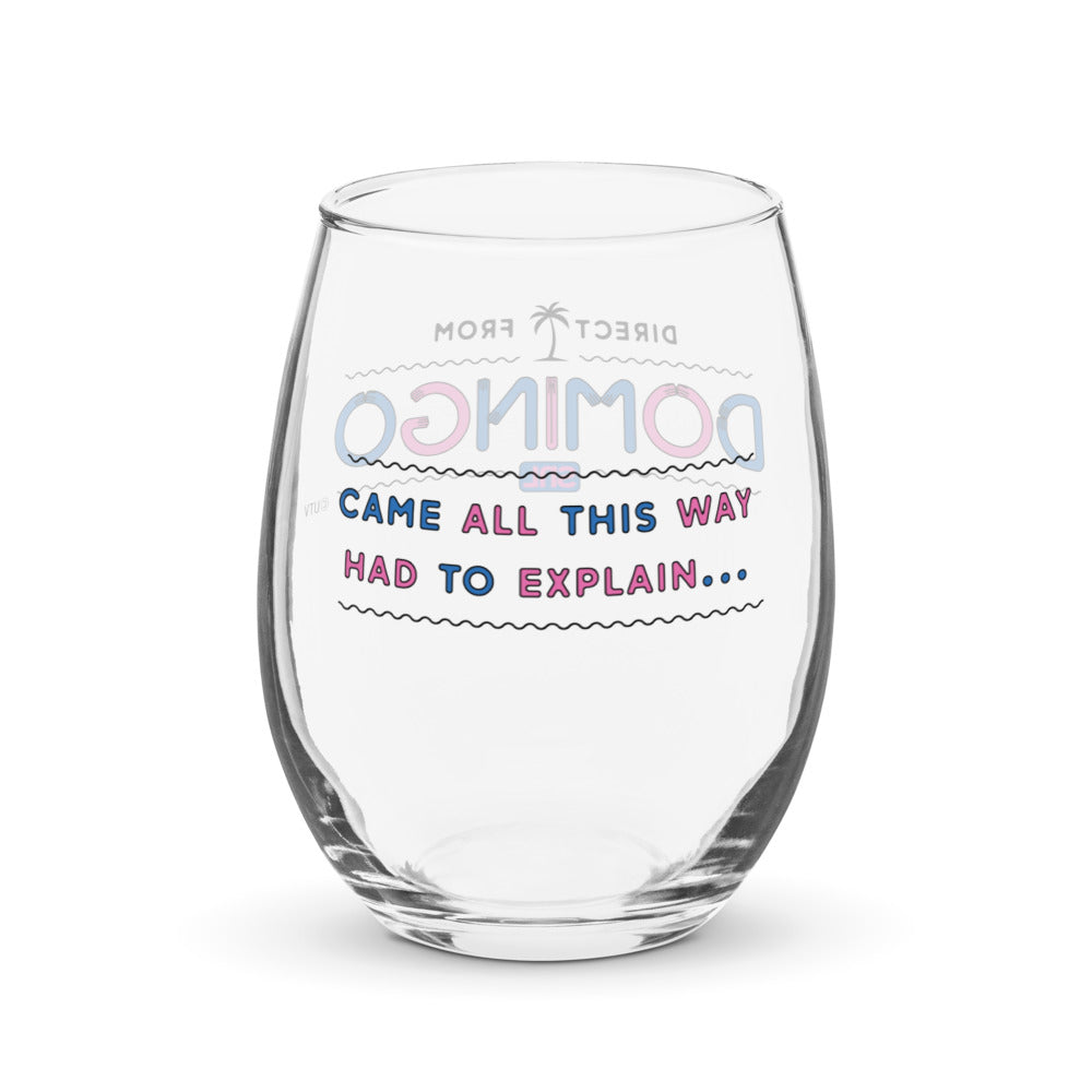 Saturday Night Live Direct From Domingo Stemless Wine Glass