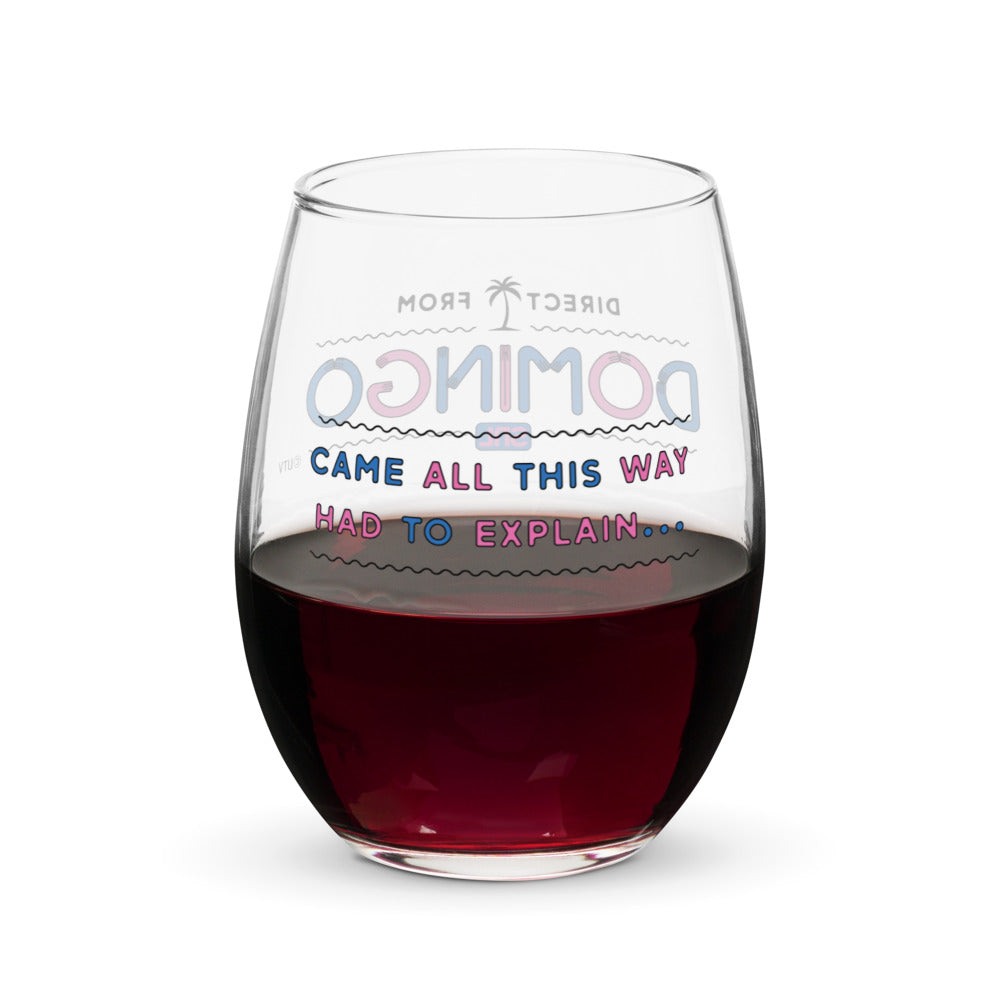 Saturday Night Live Direct From Domingo Stemless Wine Glass