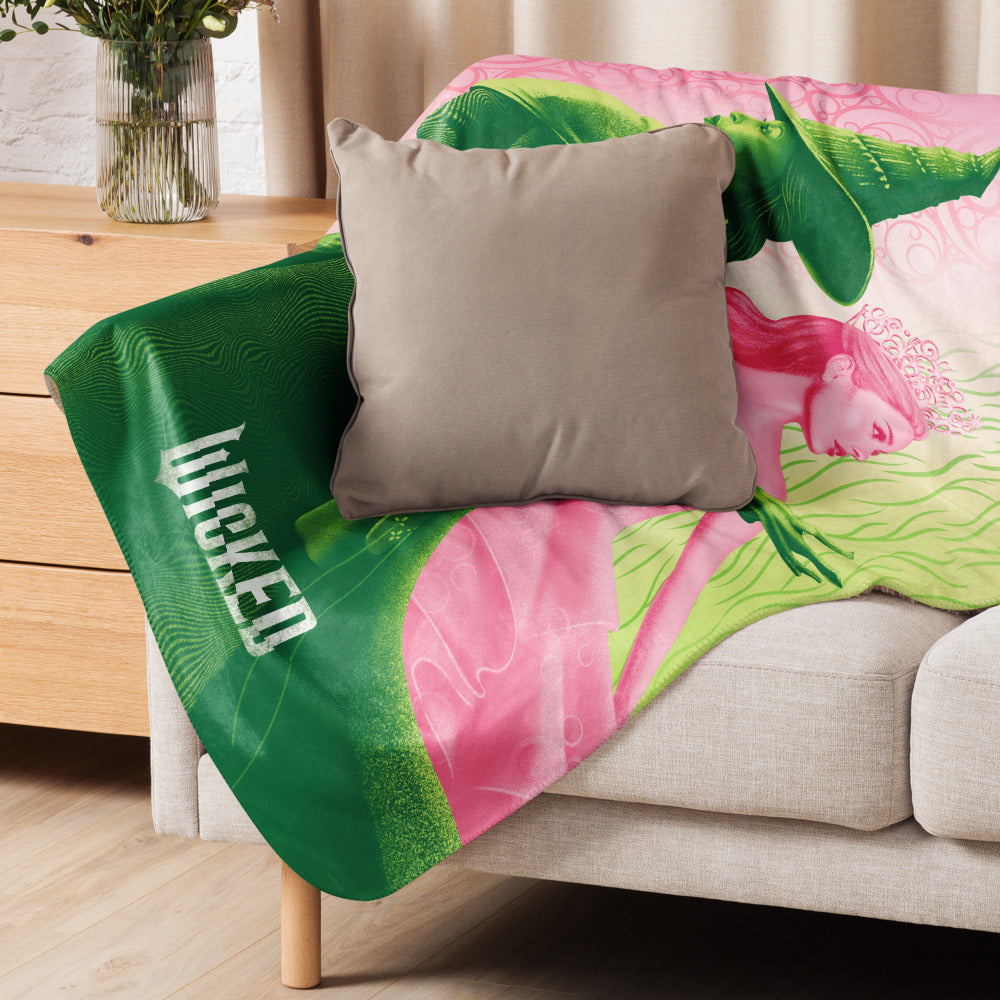 Wicked Elphaba Glinda Sherpa Blanket