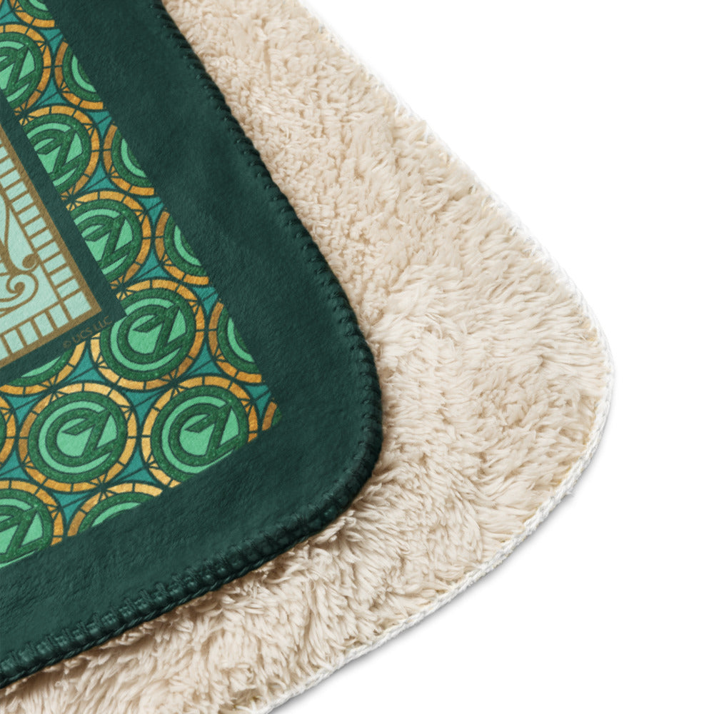 Wicked Greetings From Emerald City Sherpa Blanket