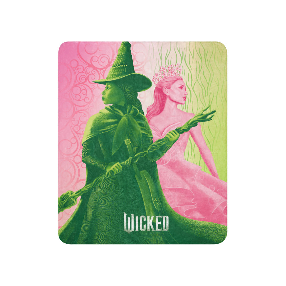 Wicked Elphaba Glinda Sherpa Blanket