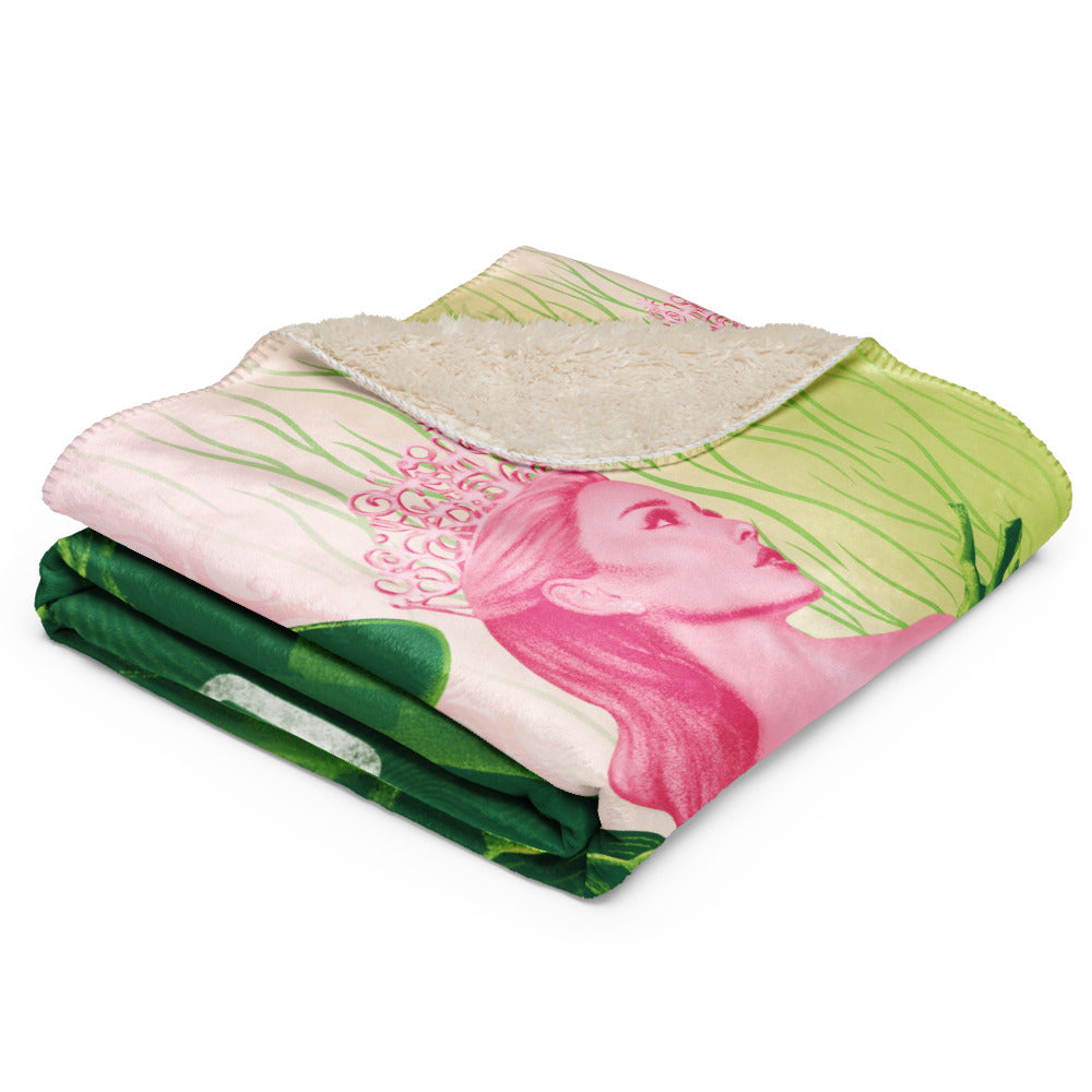 Wicked Elphaba Glinda Sherpa Blanket