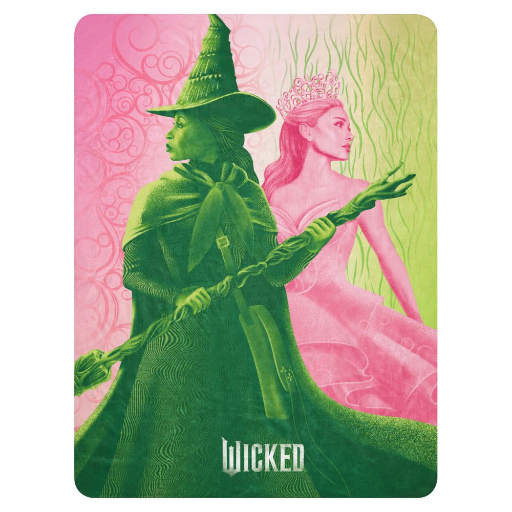 Wicked Elphaba Glinda Sherpa Blanket