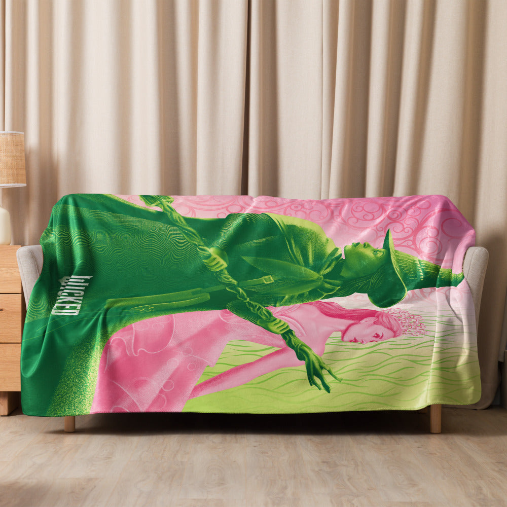 Wicked Elphaba Glinda Sherpa Blanket