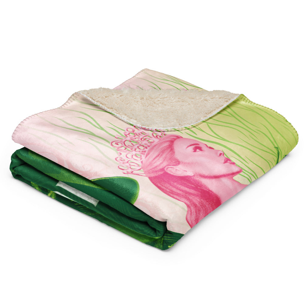 Wicked Elphaba Glinda Sherpa Blanket