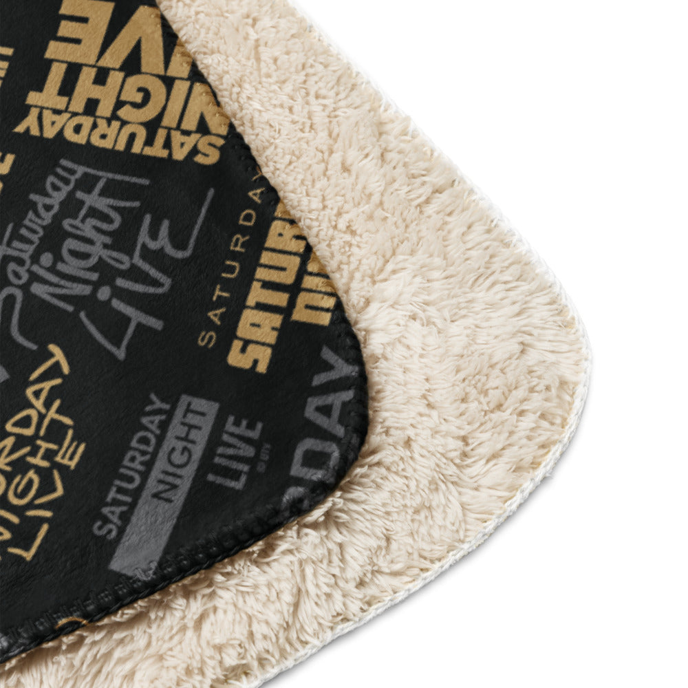 Saturday Night Live Legacy Logo Sherpa Blanket