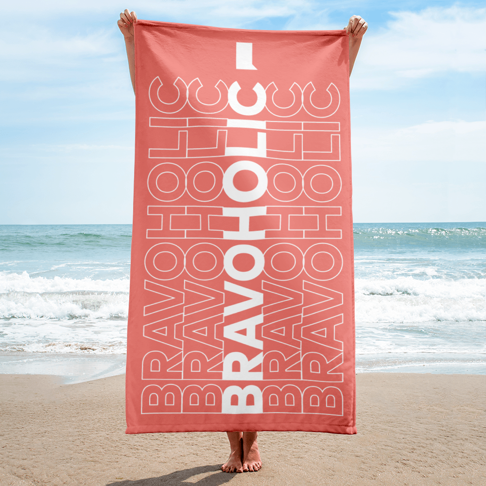 Bravoholic Repeat Beach Towel