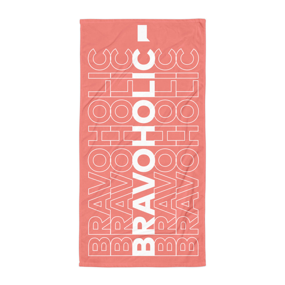 Bravoholic Repeat Beach Towel