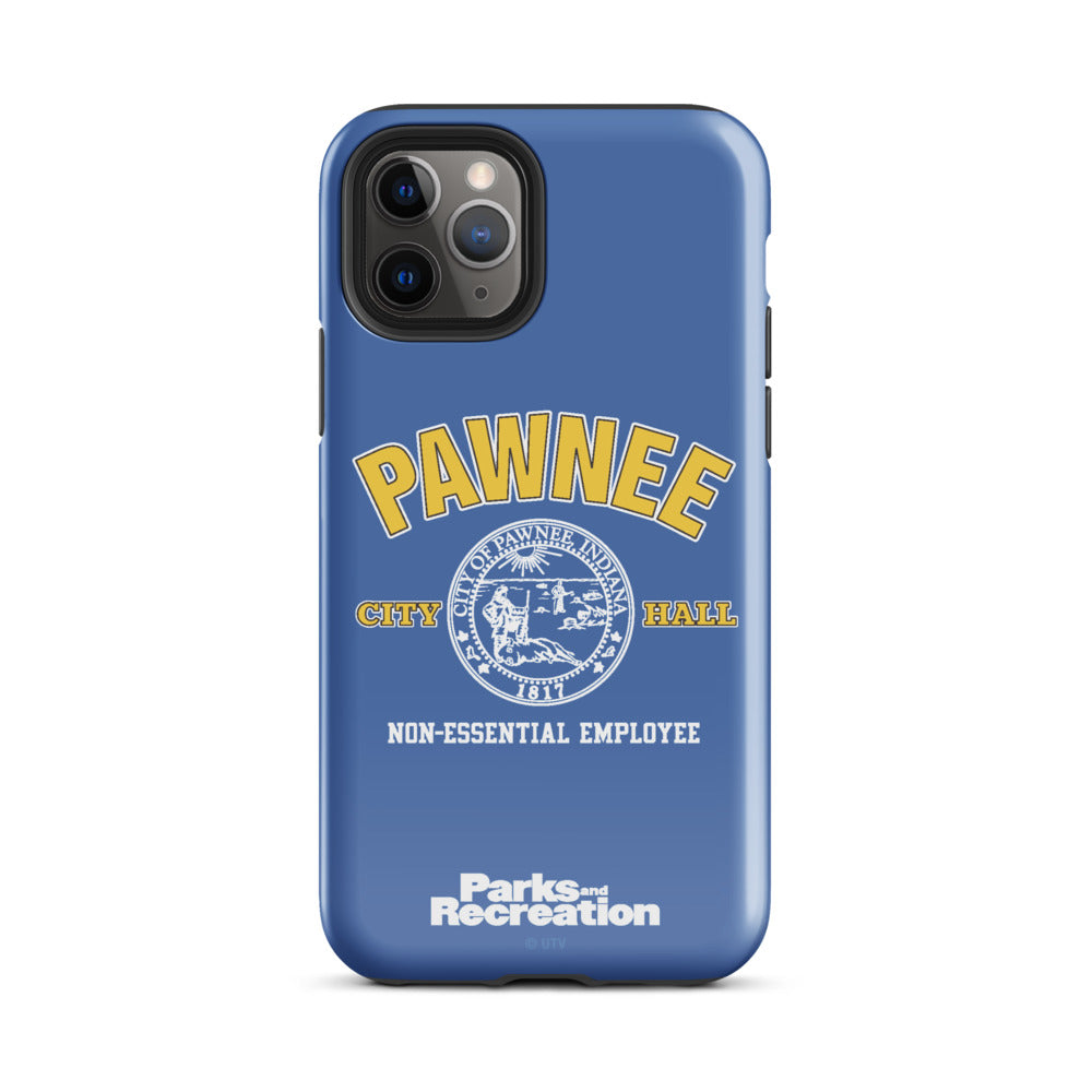 Parks and Recreaction Non-Essential Employee Badge iPhone Case