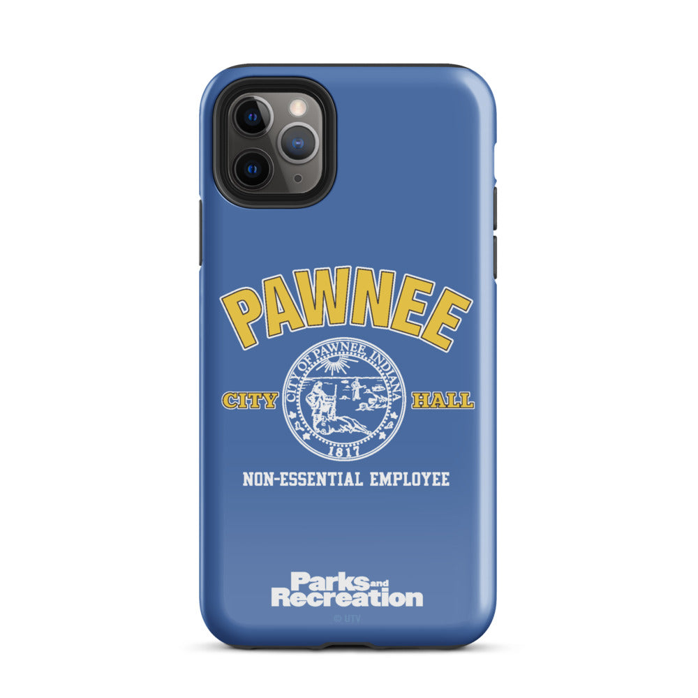 Parks and Recreaction Non-Essential Employee Badge iPhone Case