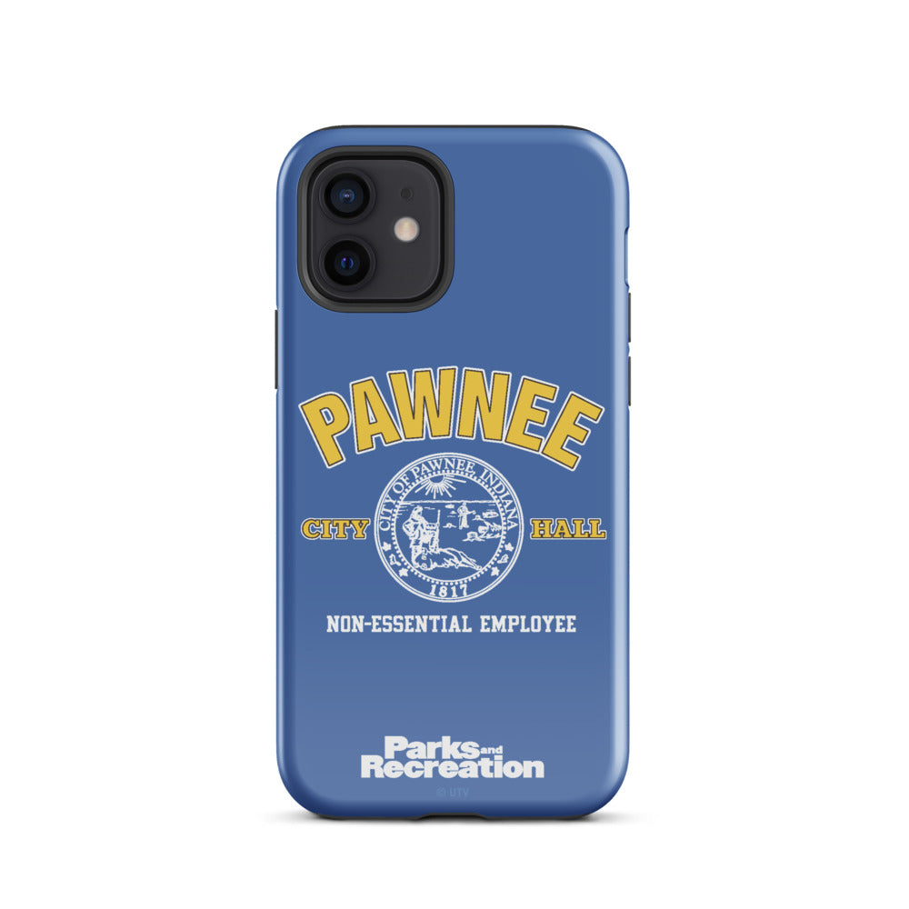 Parks and Recreaction Non-Essential Employee Badge iPhone Case