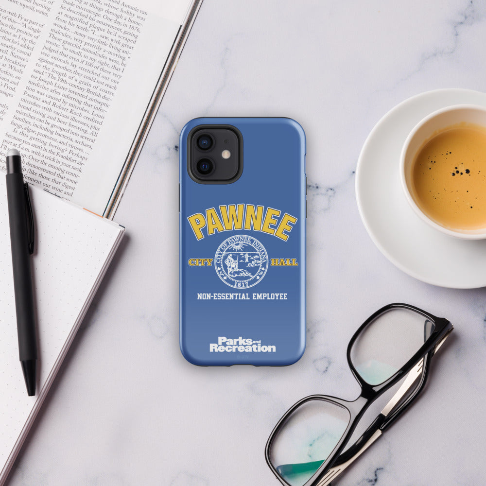 Parks and Recreaction Non-Essential Employee Badge iPhone Case