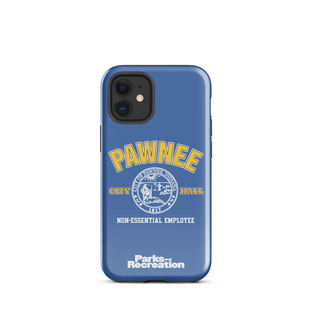 Parks and Recreaction Non-Essential Employee Badge iPhone Case