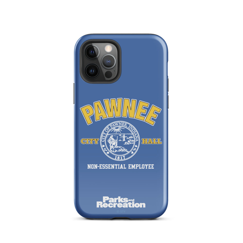 Parks and Recreaction Non-Essential Employee Badge iPhone Case