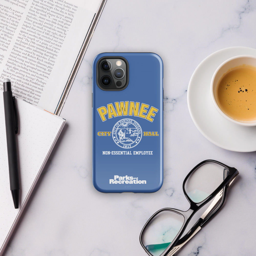 Parks and Recreaction Non-Essential Employee Badge iPhone Case