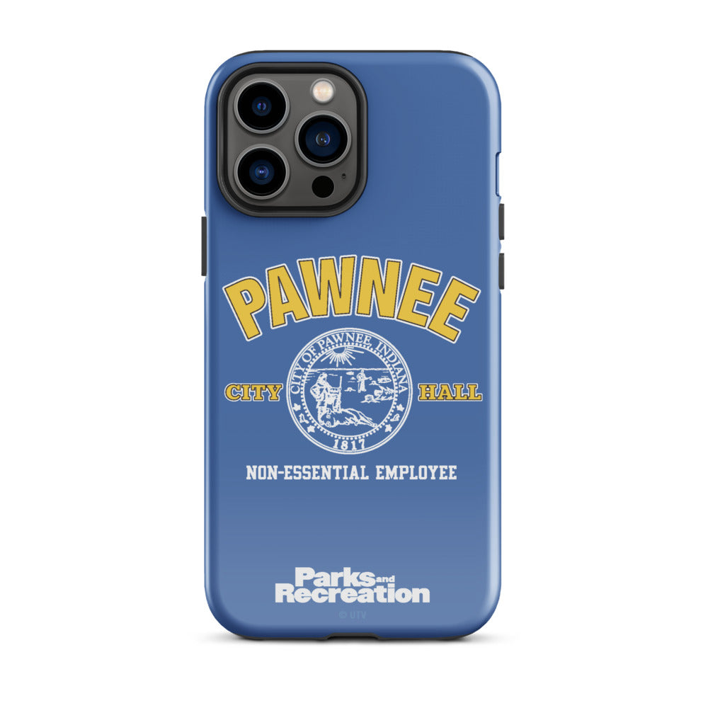 Parks and Recreaction Non-Essential Employee Badge iPhone Case