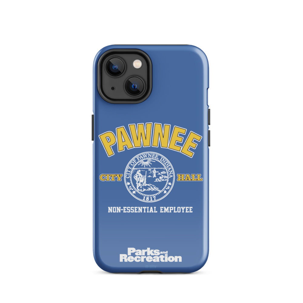 Parks and Recreaction Non-Essential Employee Badge iPhone Case