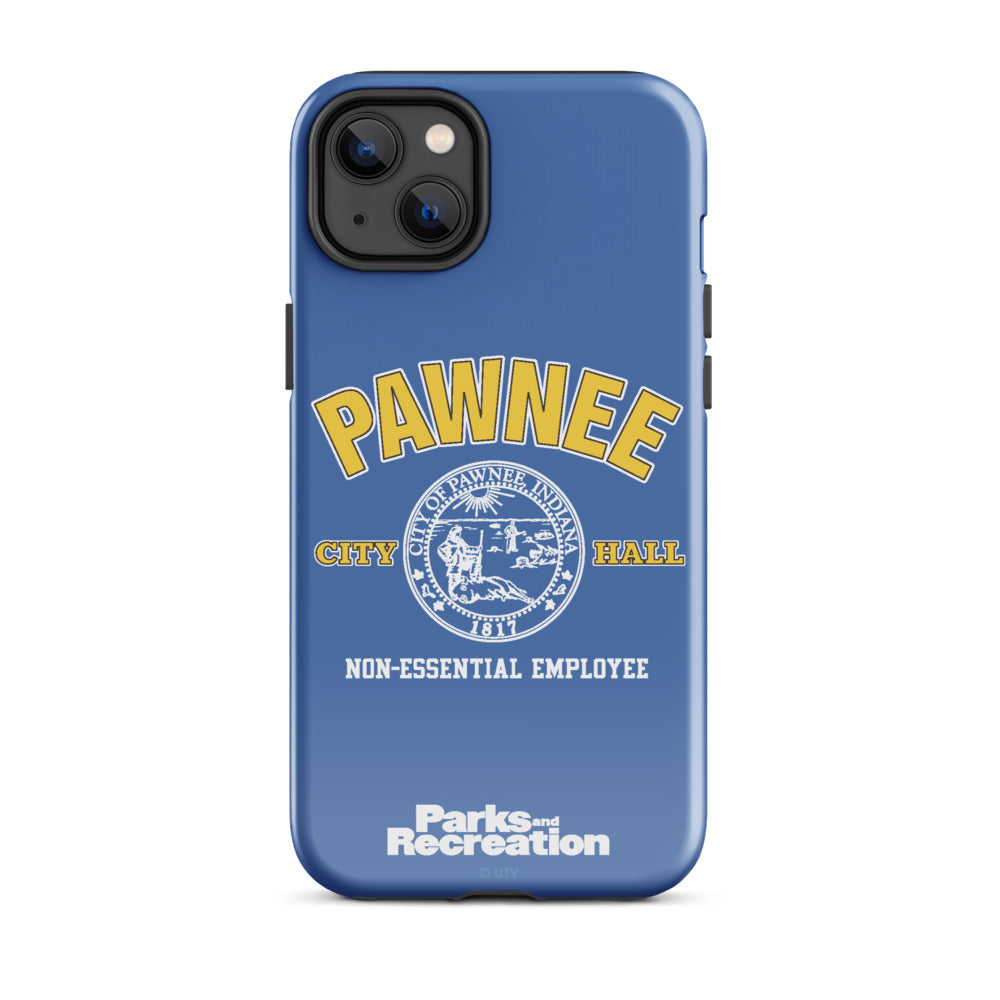 Parks and Recreaction Non-Essential Employee Badge iPhone Case