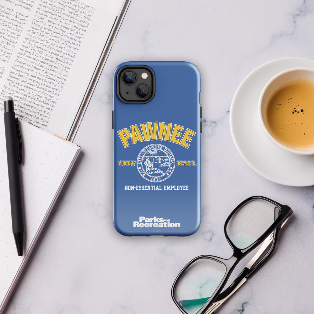 Parks and Recreaction Non-Essential Employee Badge iPhone Case