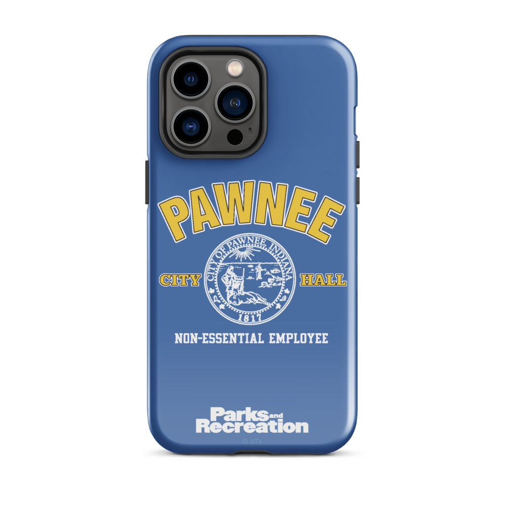 Parks and Recreaction Non-Essential Employee Badge iPhone Case