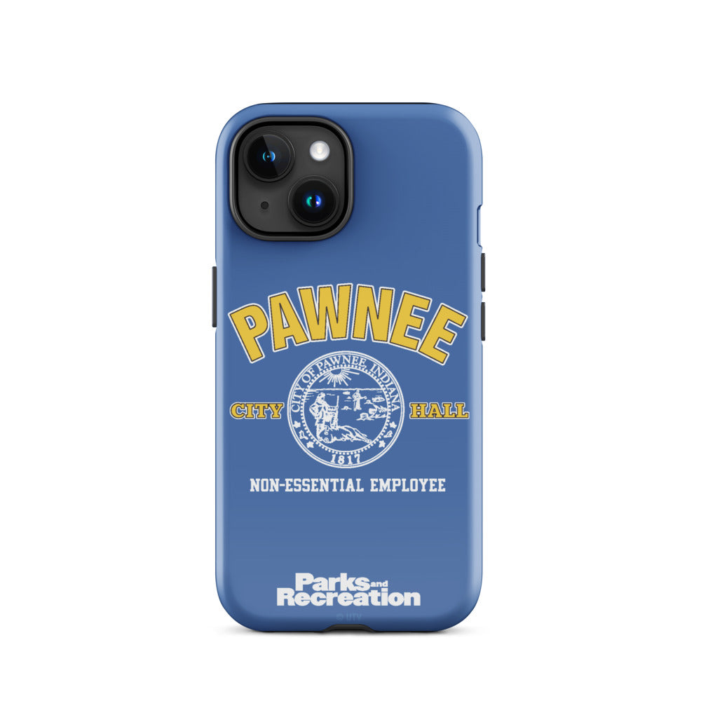 Parks and Recreaction Non-Essential Employee Badge iPhone Case