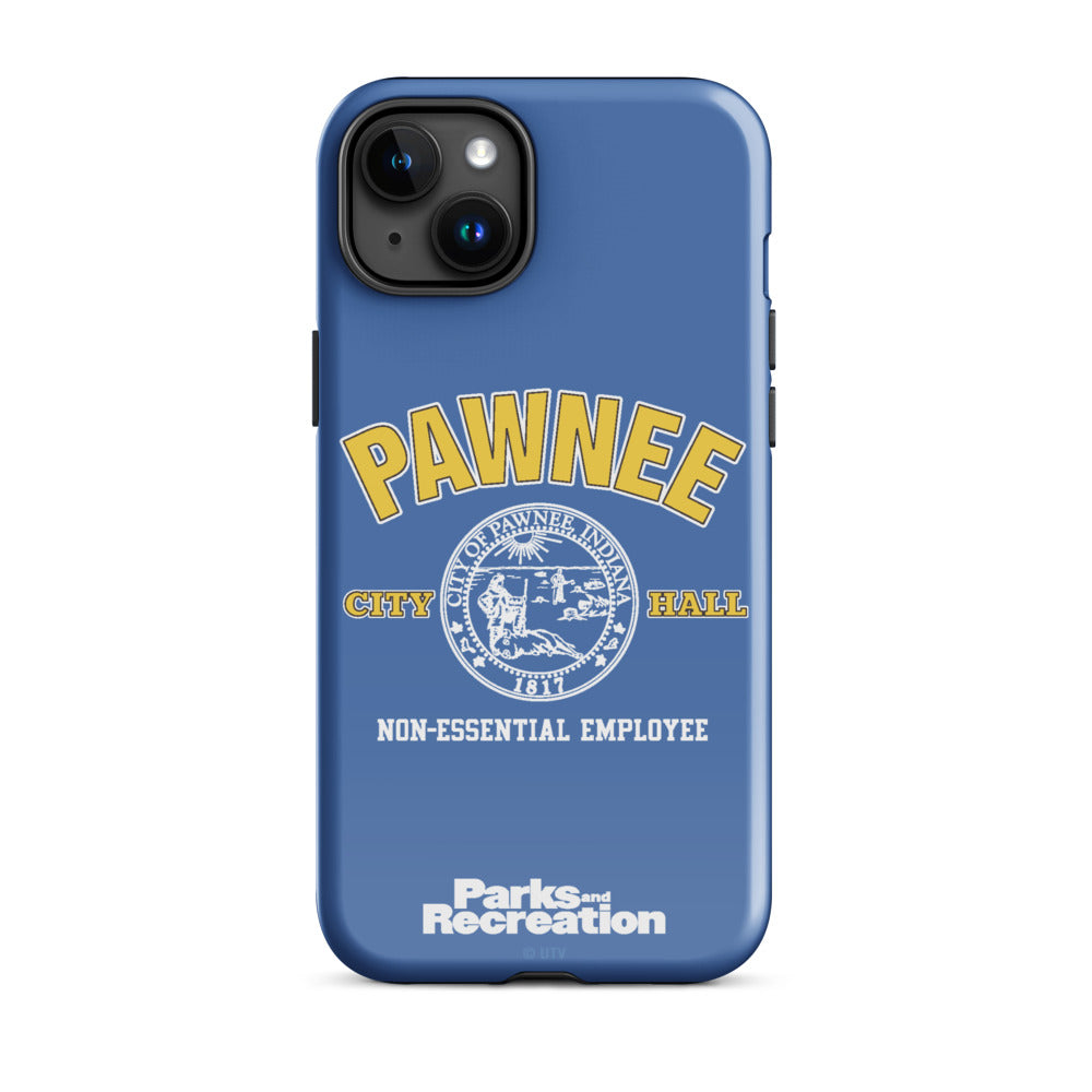 Parks and Recreaction Non-Essential Employee Badge iPhone Case