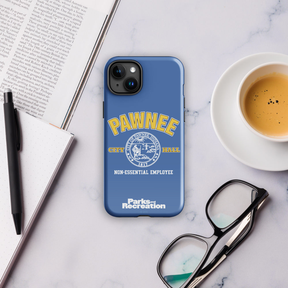 Parks and Recreaction Non-Essential Employee Badge iPhone Case