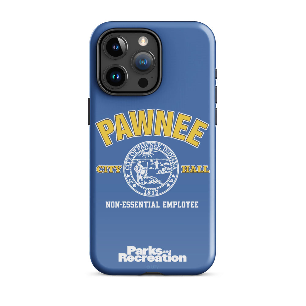 Parks and Recreaction Non-Essential Employee Badge iPhone Case