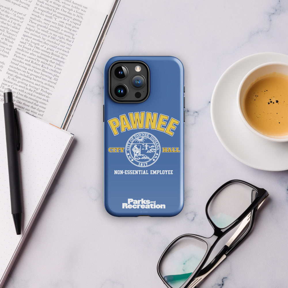 Parks and Recreaction Non-Essential Employee Badge iPhone Case