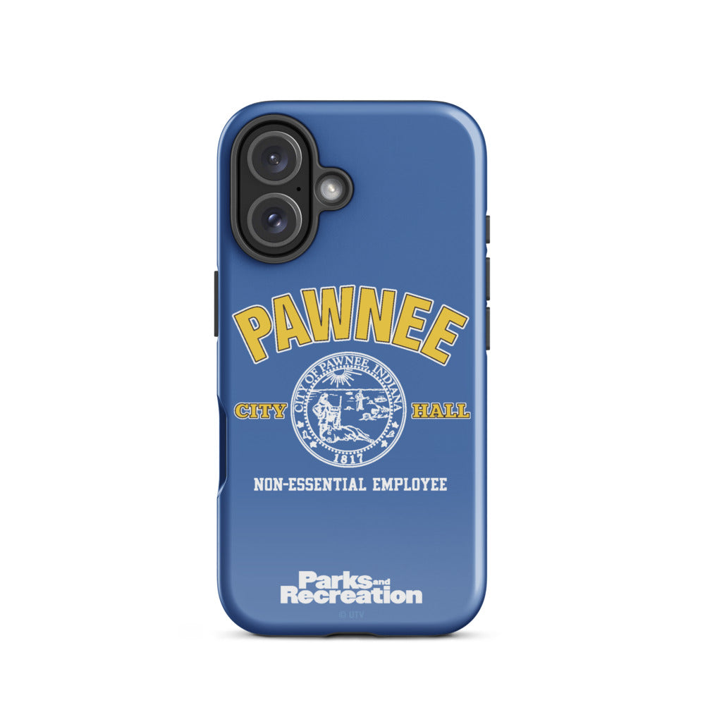 Parks and Recreaction Non-Essential Employee Badge iPhone Case