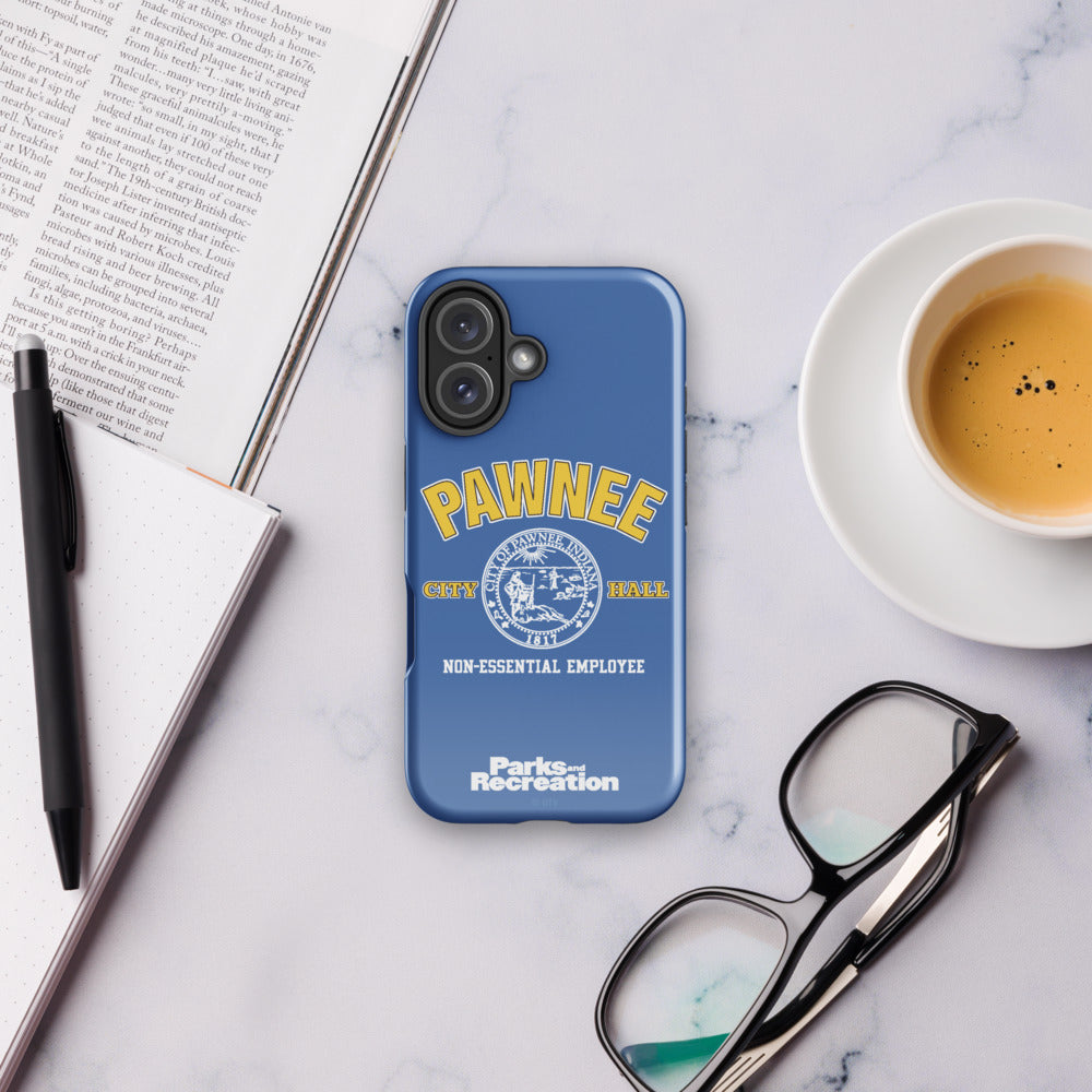 Parks and Recreaction Non-Essential Employee Badge iPhone Case