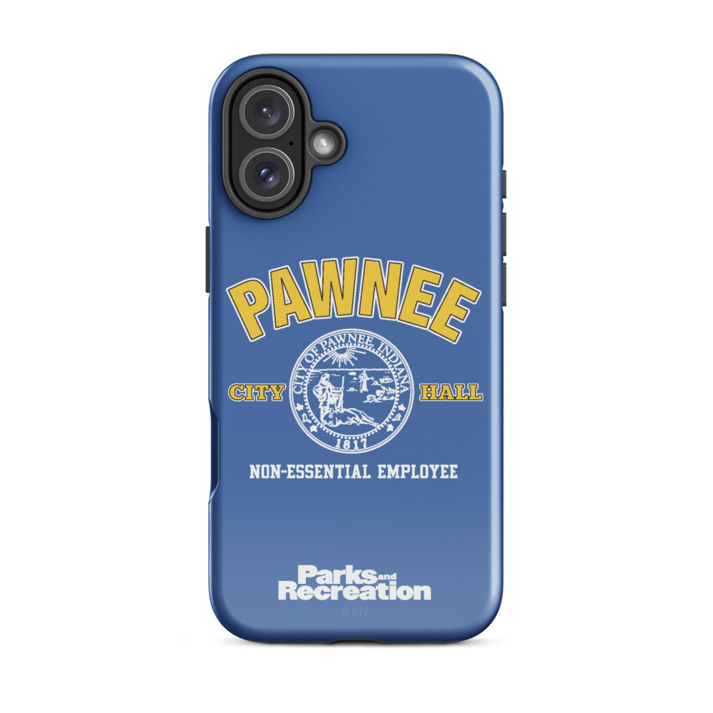 Parks and Recreaction Non-Essential Employee Badge iPhone Case