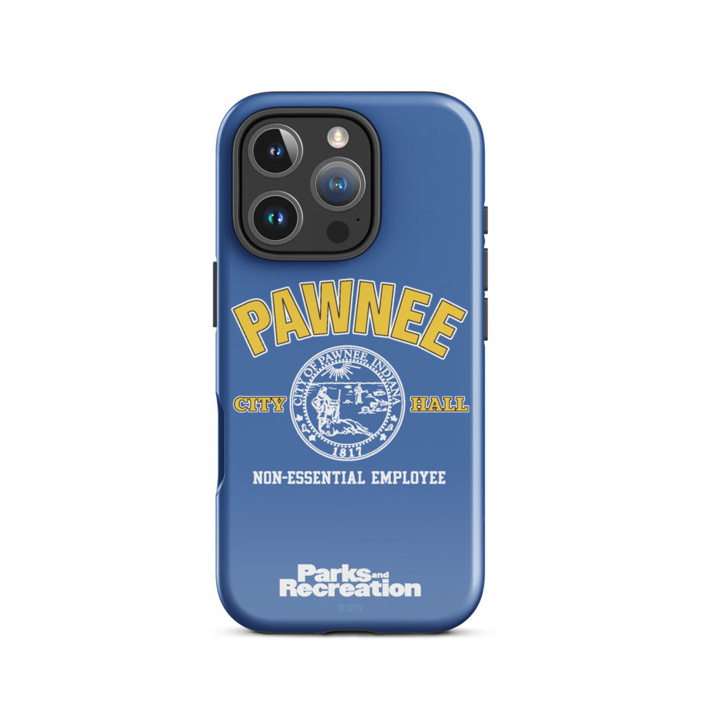 Parks and Recreaction Non-Essential Employee Badge iPhone Case