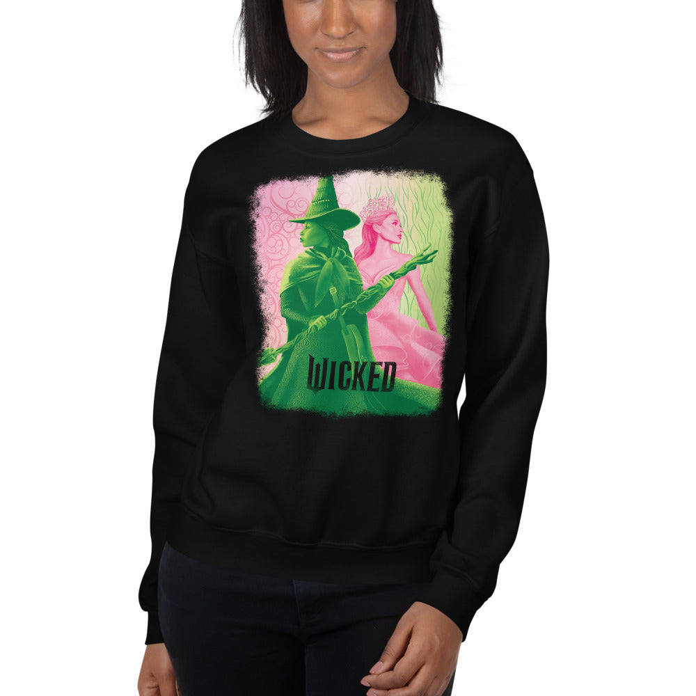 Wicked Elphaba & Glinda Crewneck Sweatshirt