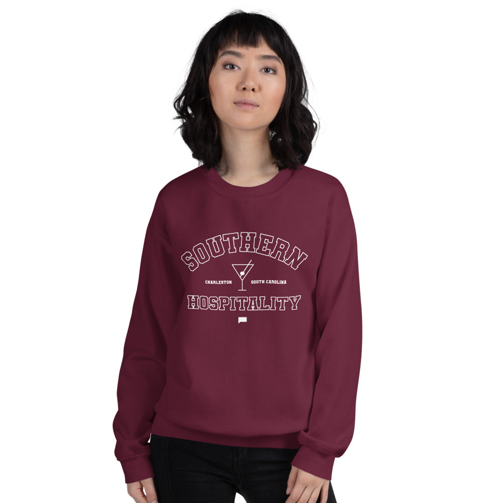 Southern Hospitality Varsity Charleston, SC Crewneck