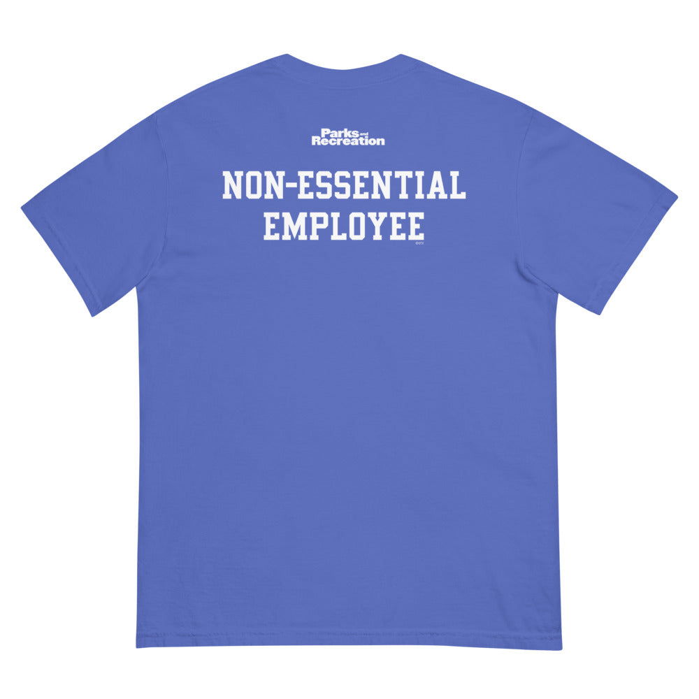 Parks and Recreation Non-Essential Employee Comfort Colors T-Shirt