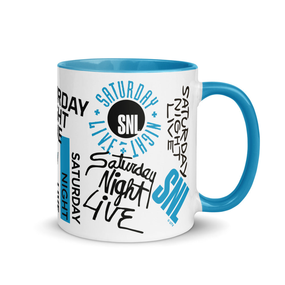 Saturday Night Live Legacy Logos Two Tone Mug