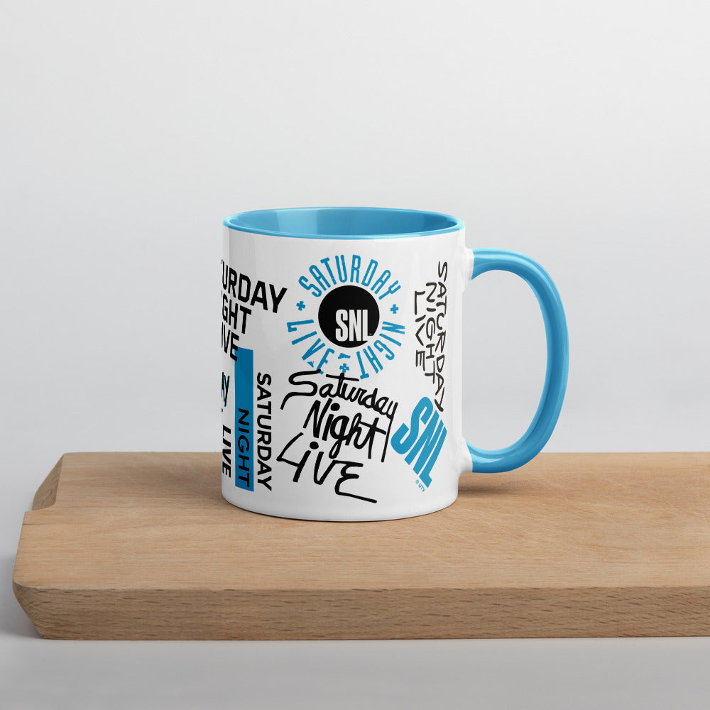 Saturday Night Live Legacy Logos Two Tone Mug