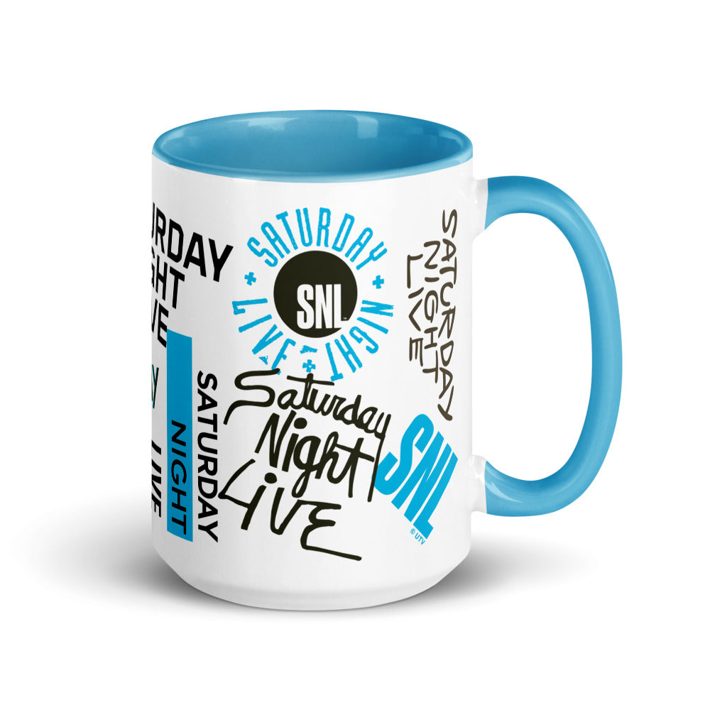 Saturday Night Live Legacy Logos Two Tone Mug