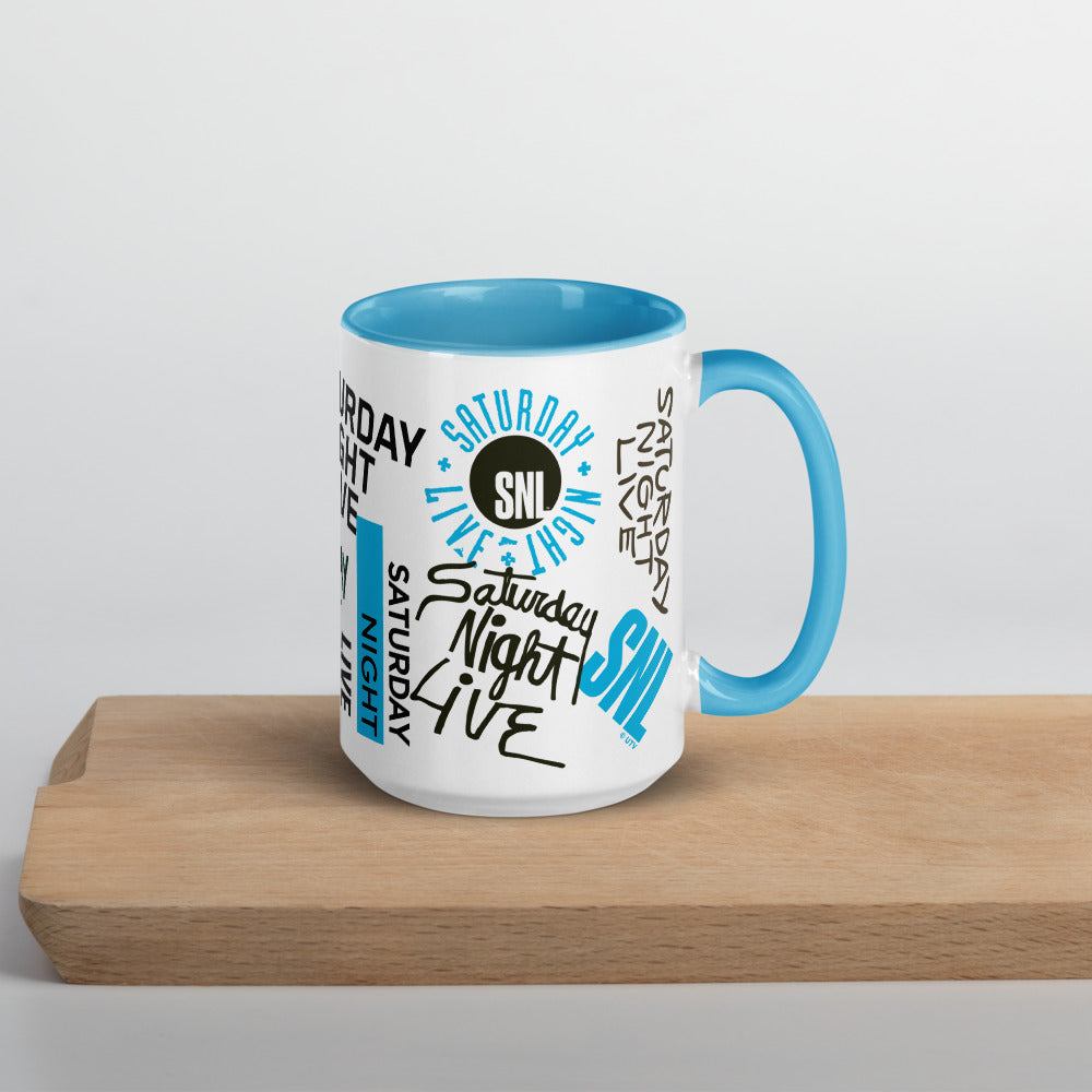 Saturday Night Live Legacy Logos Two Tone Mug