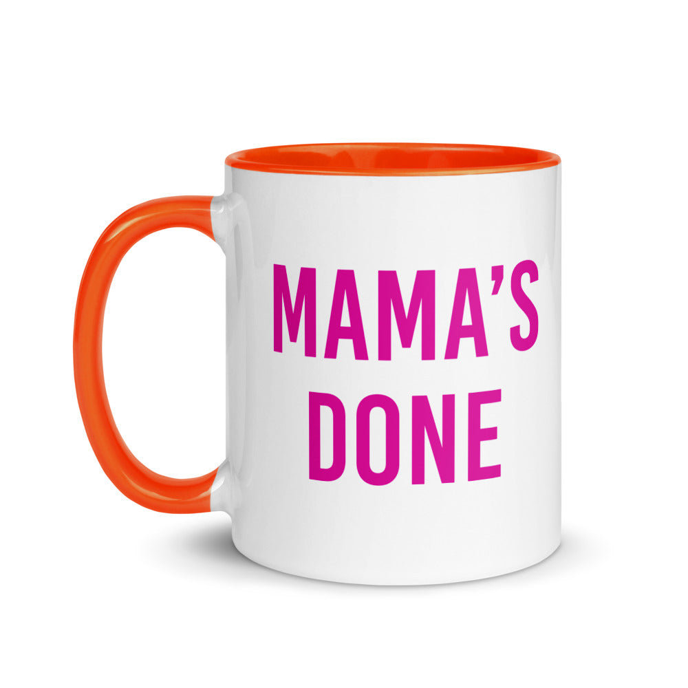 TODAY with Hoda & Jenna Mama's Done Two-Tone Mug