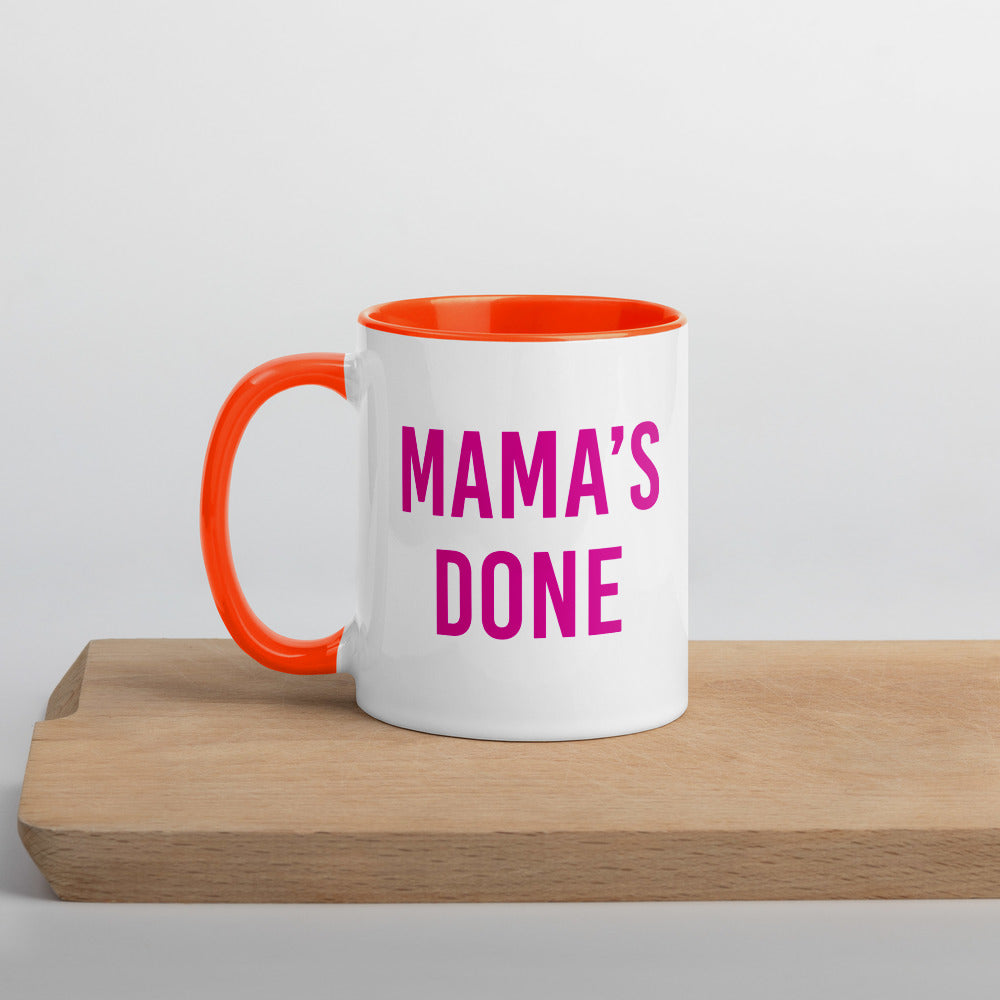 TODAY with Hoda & Jenna Mama's Done Two-Tone Mug