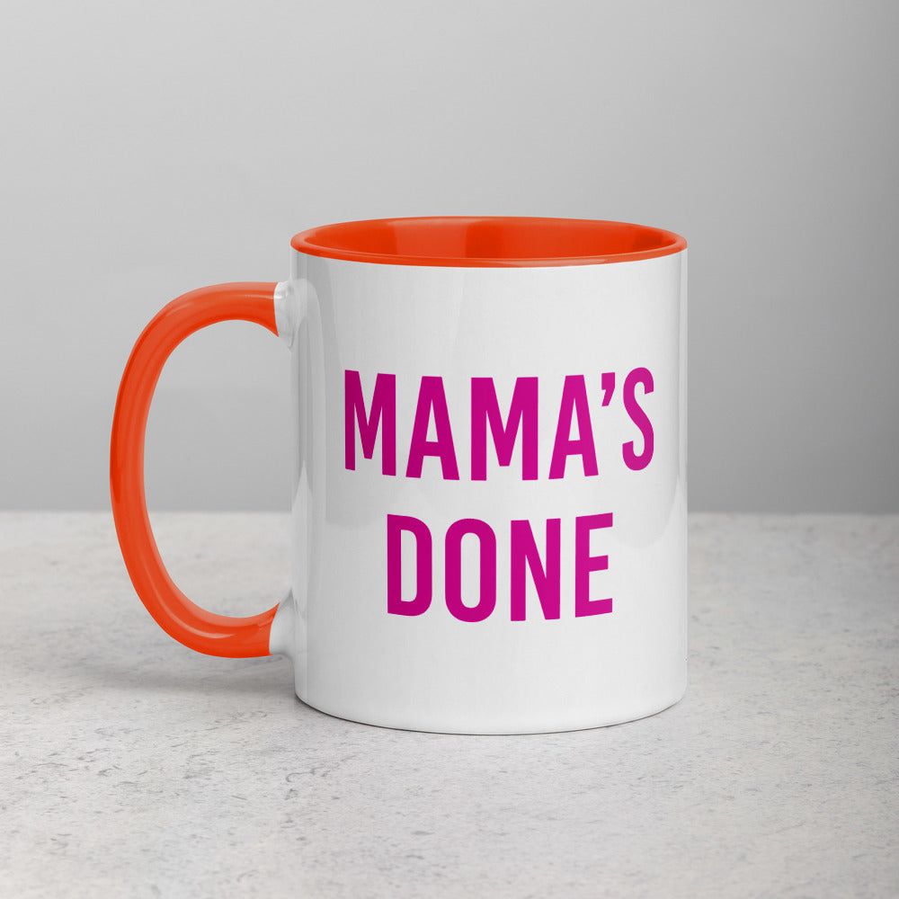 TODAY with Hoda & Jenna Mama's Done Two-Tone Mug