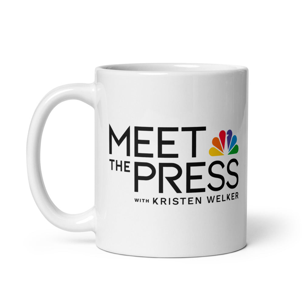 Meet The Press Logo White Mug