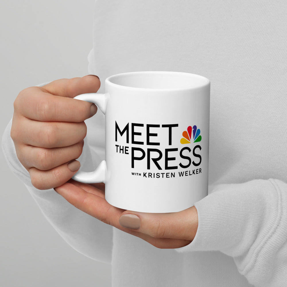 Meet The Press Logo White Mug