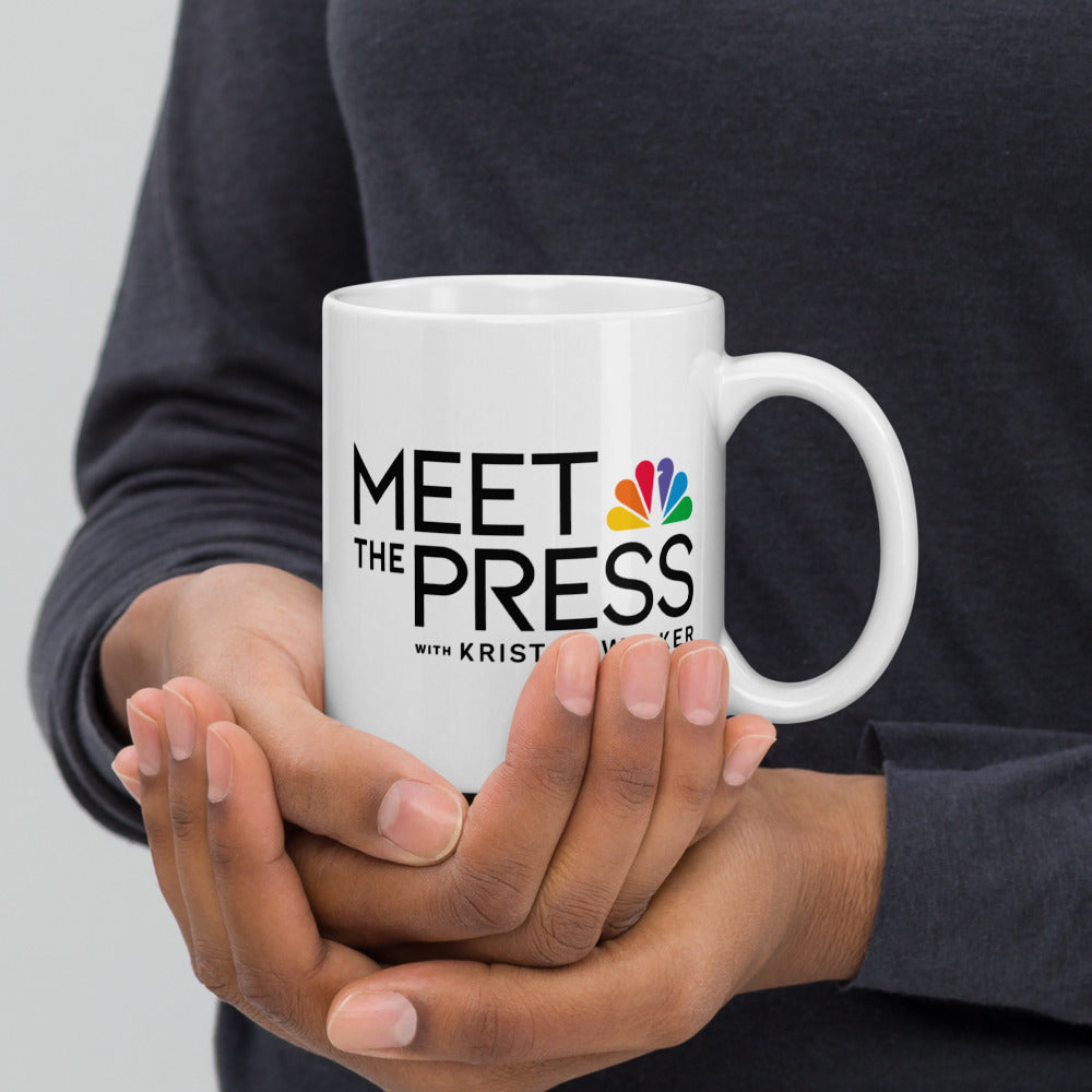 Meet The Press Logo White Mug