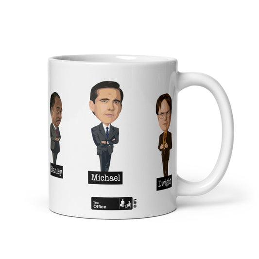 The Office Character Illustration White Mug