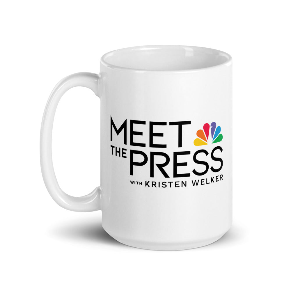 Meet The Press Logo White Mug