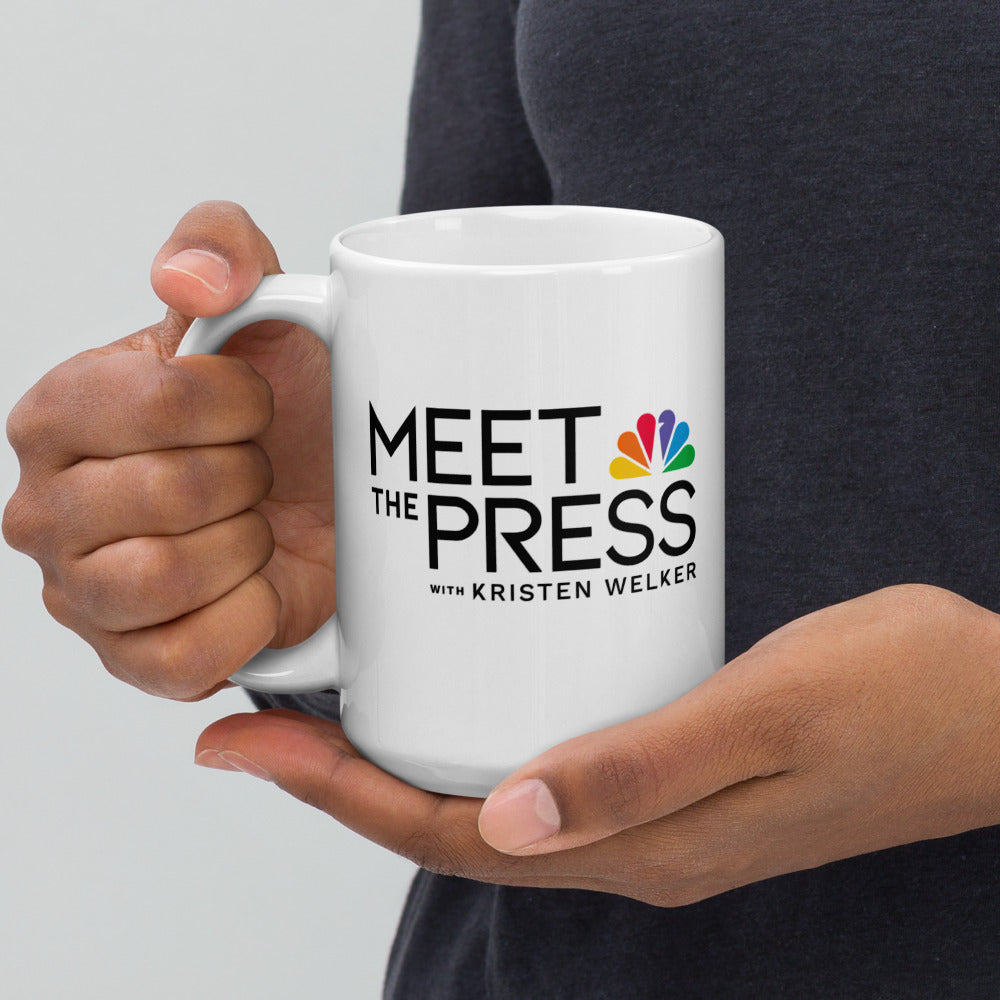 Meet The Press Logo White Mug